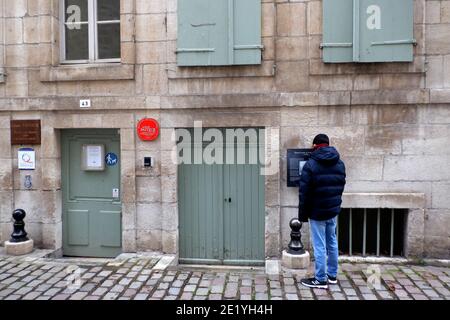 Louis Pasteur Geburtsort, 43 rue Pasteur, Dole, Jura, Bourgogne - Franche - Comte, Frankreich, Europa Stockfoto