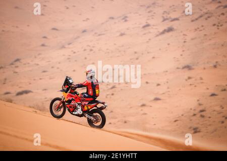 03 Price Toby (aus), KTM, Red Bull KTM Factory Team, Moto, Bike, Action während des Ruhetag der Dakar 2021 in Ha'il, in Saudi-Arabien am 9. Januar 2021 - Foto Antonin Vincent / DPPI / LM Stockfoto