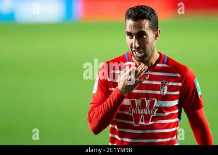 Angel Montoro von Granada während der spanischen Meisterschaft La Liga Fußballspiel zwischen Granada CF und FC Barcelona am 9. Januar 2021 im Nuevos Los Carmenes Stadion in Granada, Spanien - Foto Joaquin Corchero / Spanien DPPI / DPPI / LM Stockfoto