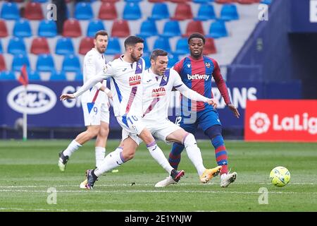 Edu Exposito von Eibar während der spanischen Meisterschaft La Liga Fußball mach zwischen Levante und Eibar am 10. Januar 2021 im Estadio Ciutat de Valencia in Valencia, Spanien - Foto Maria Jose Segovia / Spanien DPPI / DPPI / LM Stockfoto