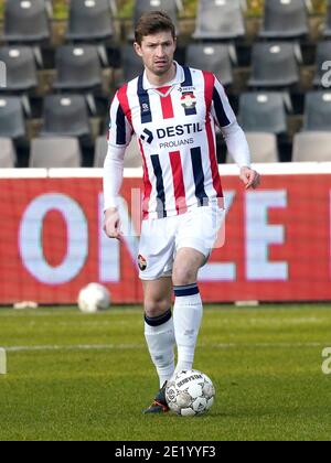 VENLO, NIEDERLANDE - JANUAR 10: Jan Arie van der Heijden von Willem II. Während des niederländischen Eredivisie-Spiels zwischen VVV Venlo und Willem II in De Koel ON Stockfoto