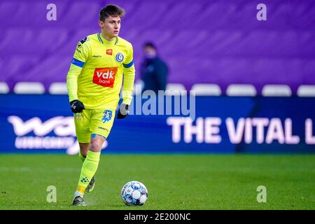 ANTWERPEN, BELGIEN - JANUAR 10: (L-R): Alessio Castro-Montes von KAA Gent während des Pro League-Spiels zwischen Beerkot VA und KAA Gent in der Sporthal Ki Stockfoto