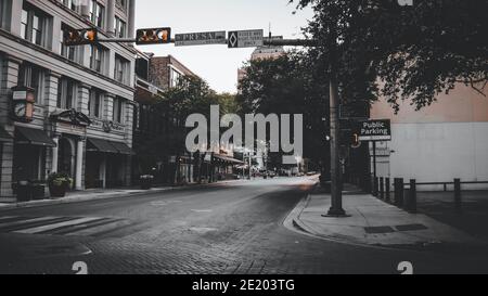 Blick Auf Die Leere Innenstadt Stockfoto