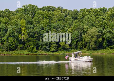 Alabama Demopolis Tombigbee River Wasserboot, Stockfoto