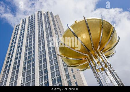 Alabama Mobile Water Street RSA Battle House Tower Wolkenkratzer, Stockfoto