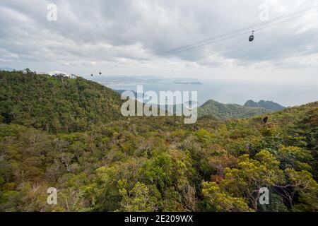 Langkawi Skybridge Cable Car (Pulau Langkawi, Langkawi Island) Kedah, Malaysia Stockfoto