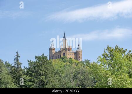 Schloss Medival auf den Hügeln bei Stuttguart in Deutschland Stockfoto