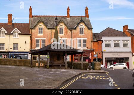 Stadtzentrum in Melbourne, Derbyshire, Großbritannien Stockfoto