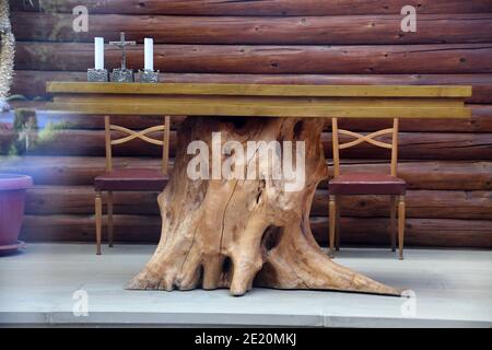 Mongiana, Vibo Valentia - Villa Vittoria - Kirche Credit: Giuseppe Andidero Stockfoto