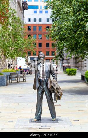 'Taxi' (1983) Bronzeskulptur von J. Seward Johnson Jr. in Blackfriars, London, UK Stockfoto