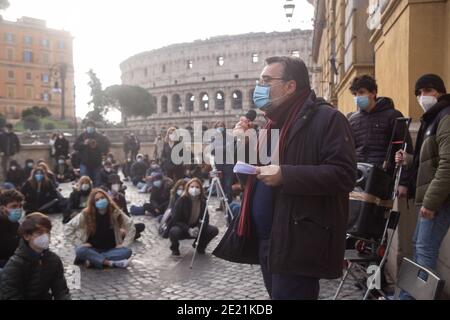 Rom, Italien. Januar 2021. Marco Damilano, Direktor von L'Espresso (Foto: Matteo Nardone/Pacific Press) Quelle: Pacific Press Media Production Corp./Alamy Live News Stockfoto