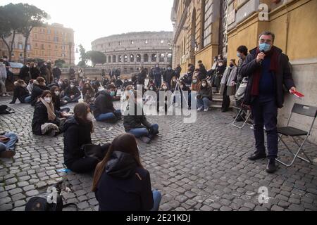 Rom, Italien. Januar 2021. Marco Damilano, Direktor von L'Espresso (Foto: Matteo Nardone/Pacific Press) Quelle: Pacific Press Media Production Corp./Alamy Live News Stockfoto