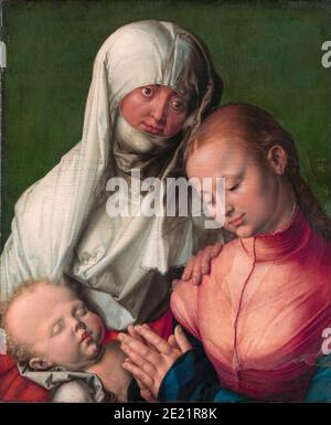 Albrecht Dürer, Jungfrau und Kind mit Anna, Gemälde, um 1519 Stockfoto