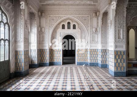 Verlassene Burg Sammezzano Florenz Italien Stockfoto