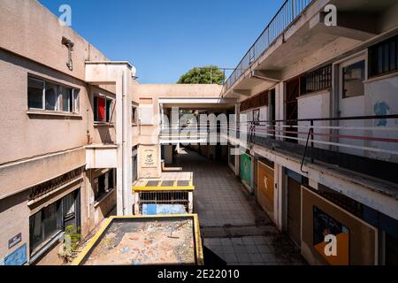 Nicosia Pufferzone Green Line Zypern Stockfoto