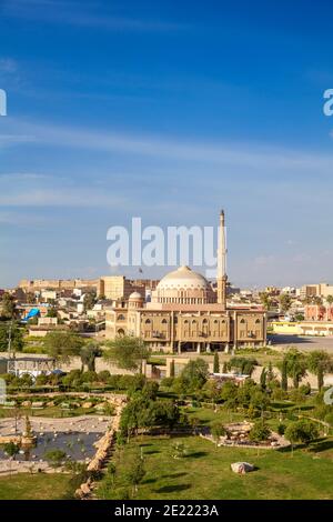 Irak, Kurdistan, Erbil, shanidar Park und Al Sawaf Moschee Stockfoto