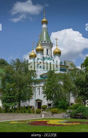 Russische Kirche Sweti Nikolaj, Sofia, Bulgarien Stockfoto