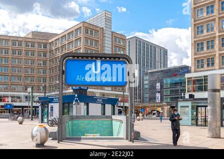 Alexanderplatz während der Corona-Krise Stockfoto