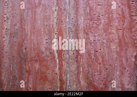 Textur der roten Marmoroberfläche Stockfoto