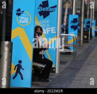 Belfast heute vor der Covid-19 Einschränkungen Picrure von Hugh Russell Stockfoto