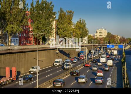 Stadtautobahn A 100, Wilmersdorf, Berlin, Deutschland Stockfoto