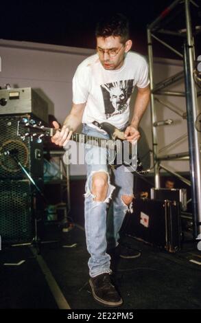 Shellac beim A.T.P All Tomorrows Parties Festival, 19.-21st. April 2002, Camber Sands, Rye, West Sussex, England, Vereinigtes Königreich. Stockfoto