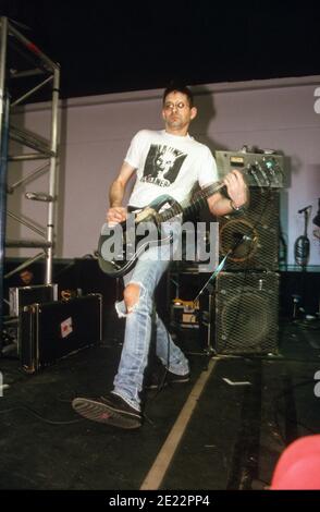 Shellac beim A.T.P All Tomorrows Parties Festival, 19.-21st. April 2002, Camber Sands, Rye, West Sussex, England, Vereinigtes Königreich. Stockfoto