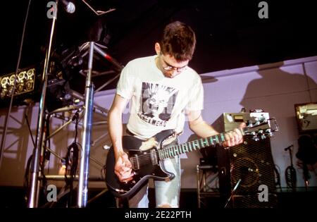 Shellac beim A.T.P All Tomorrows Parties Festival, 19.-21st. April 2002, Camber Sands, Rye, West Sussex, England, Vereinigtes Königreich. Stockfoto