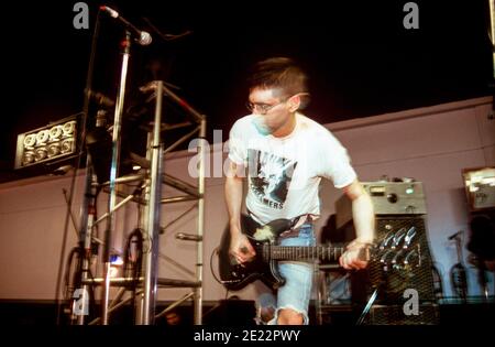 Shellac beim A.T.P All Tomorrows Parties Festival, 19.-21st. April 2002, Camber Sands, Rye, West Sussex, England, Vereinigtes Königreich. Stockfoto