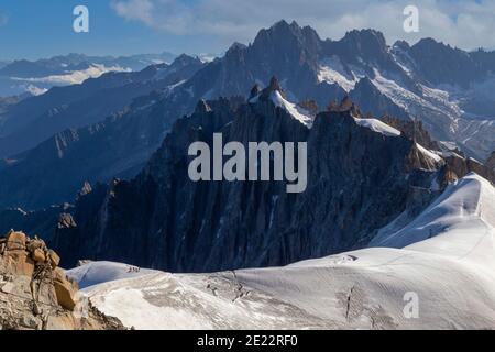 Bergsteiger bereit, Montblanc zu besteigen Stockfoto