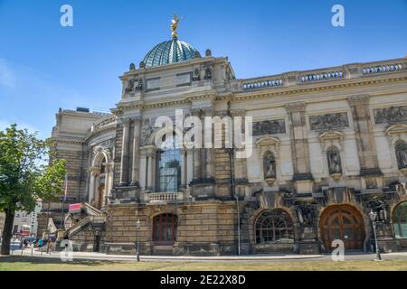 Hochschule für Bildende Künste, Georg-treu-Platz, Dresden, Sachsen, Deutschland Stockfoto