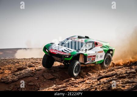 316 Seaidan Yasir (sau), Kuzmich Alexey (rus), Century, SRT Racing, Auto, Action während der 8. Etappe der Dakar 2021 zwischen Sakaka und Neom, in Saudi-Arabien am 11. Januar 2021 - Foto Antonin Vincent / DPPI / LiveMedia Stockfoto