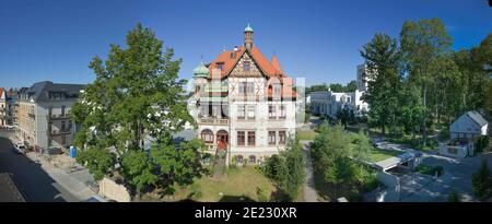 Villa Heinrichshof, Dr.-Lahmann-Park, Hermann-Hesse-Straße, Weißer Hirsch, Dresden, Sachsen, Deutschland Stockfoto