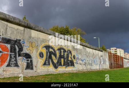 Gedenkstaette Berliner Mauer, Bernauer Straße, Mitte, Berlin, Deutschland Stockfoto