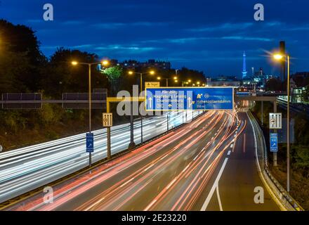 Stadtautobahn, Wilmersdorf, Berlin, Deutschland Stockfoto