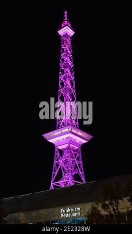 Festival der Lichter, Funkturm, Messe, Westend, Charlottenburg, Berlin, Deutschland Stockfoto