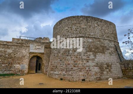 Hafenfestung Othello-Turm, Famagusta, Tuerkische Republik Nordzypern Stockfoto