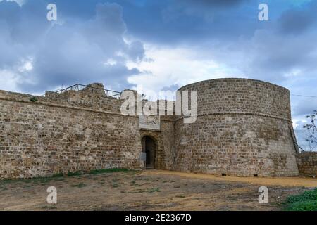 Hafenfestung Othello-Turm, Famagusta, Tuerkische Republik Nordzypern Stockfoto