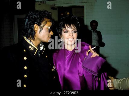 Michael Jackson Und Liza Minnelli 1984. Quelle: Ralph Dominguez/MediaPunch Stockfoto