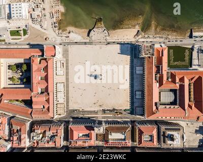 Handelsplatz im Zentrum von Lissabon genannt Praca do Comercio, Portugal Stockfoto