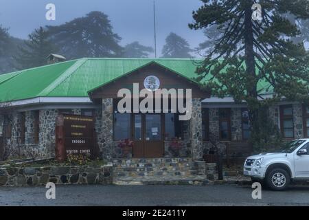 Besucherzentrum, Troodos, Troodos-Gebirge, Zypern Stockfoto