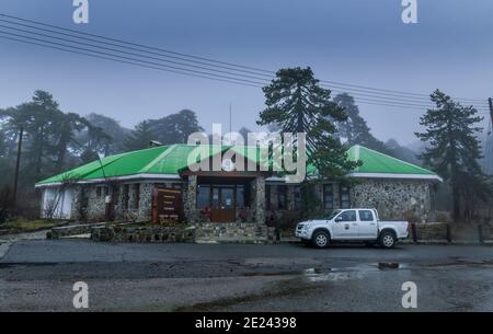 Besucherzentrum, Troodos, Troodos-Gebirge, Zypern Stockfoto