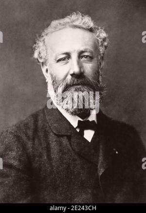 Jules Gabriel Verne (1828 - 1905) war ein französischer Schriftsteller, Dichter und Dramatiker. Stockfoto