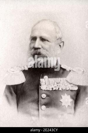 Albert (1828 - 1902) war der König von Sachsen und ein Mitglied des Hauses Wettin. Er hatte eine erfolgreiche militärische Karriere führenden sächsischen Truppen die Teilnehmer Stockfoto