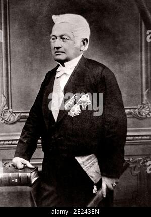 Adolphe Thiers (1797-1877) war ein französischer Staatsmann und Historiker. Er war der zweite gewählte Präsident von Frankreich, und der erste Präsident der Französisch Stockfoto