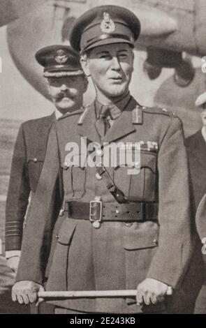 General Sir Alan Cunningham. Seiner erdrückenden Sieg über die Italiener in Abessinien werden alle von Ostafrika. Stockfoto