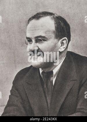 Viacheslaw Molotow. Volkskommissar für Auswärtige Angelegenheiten der UDSSR. Stockfoto