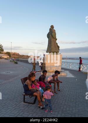 Miradouro Diogo Gomes auf Plato. Die Hauptstadt Praia auf der Insel Santiago (Ilha de Santiago), Kap Verde im äquatorialatlantik. Stockfoto
