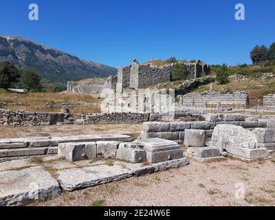 Griechenland, Epirus, Ruinen im alten Dodoni Stockfoto