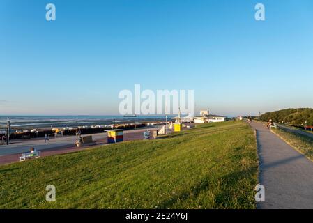 Strand im Stadtteil Doese, Cuxhaven, Niedersachsen, Deutschland, Europa Stockfoto